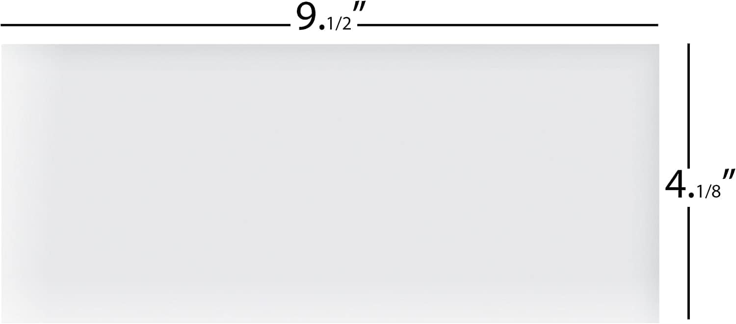 #10 Envelopes Letter Size Self Seal | 500 Business Mailing Security Peel and Sealing Envelope | 100% Tinted | no 10 White Windowless Legal Regular Plain Envelops Pack | 4-1/8 x 9-1/2 Inches | 24 LB