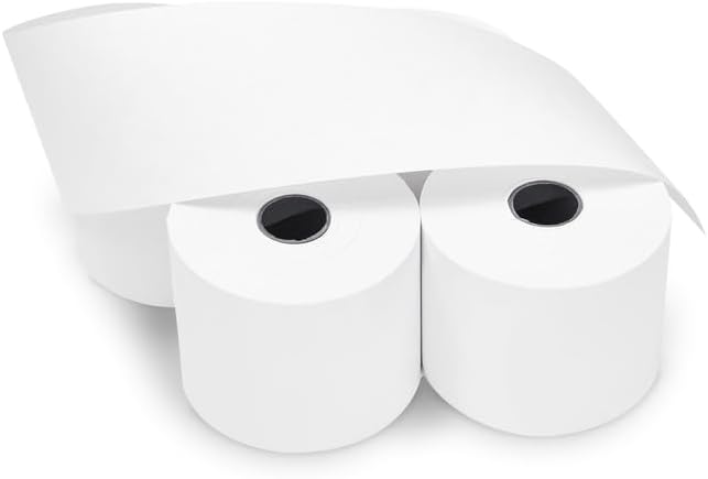 (2 Rolls) 2 1/4 x 150 ft, White, adding machine tape Paper Rolls, Premium One Ply Cash Register/Adding Machine/Calculator Roll Printing Calculator 10 key adding machine tape for El-1750 1801 P23
