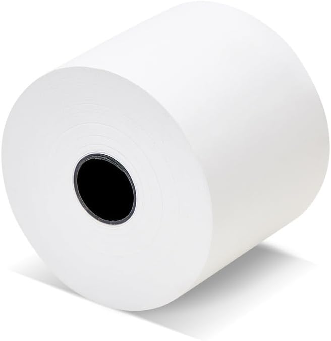 (2 Rolls) 2 1/4 x 150 ft, White, adding machine tape Paper Rolls, Premium One Ply Cash Register/Adding Machine/Calculator Roll Printing Calculator 10 key adding machine tape for El-1750 1801 P23