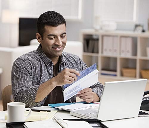 #9 Double Window Security Envelopes, HERKKA No.9 Double Window Business Envelopes Designed for Quickbooks Invoices and Business Statements - Number 9 Size 3 7/8 Inch X 8 7/8 Inch - 24 LB - 500 Pack