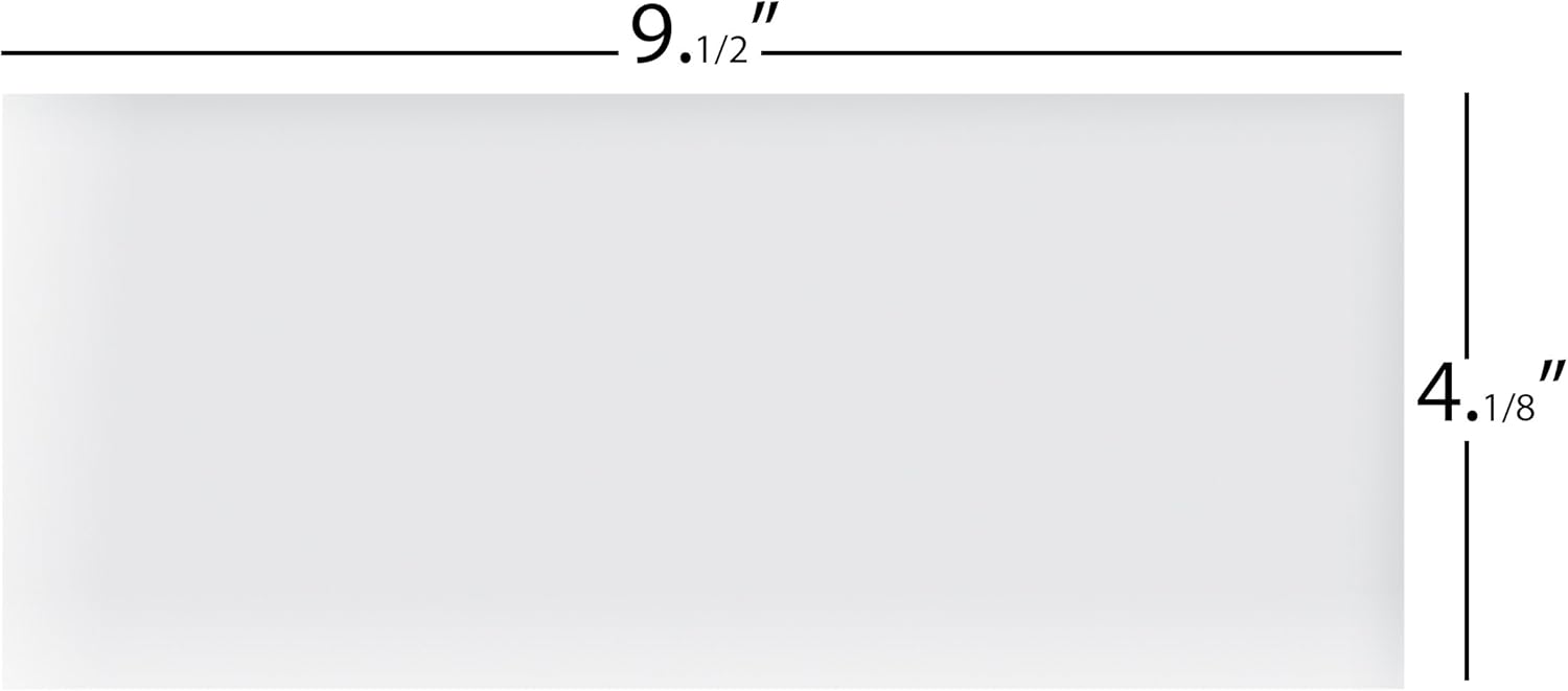 #10 Envelopes Letter Size Self Seal | 500 Business Mailing Security Peel and Sealing Envelope | 100% Tinted | no 10 White Windowless Legal Regular Plain Envelops Pack | 4-1/8 x 9-1/2 Inches | 24 LB