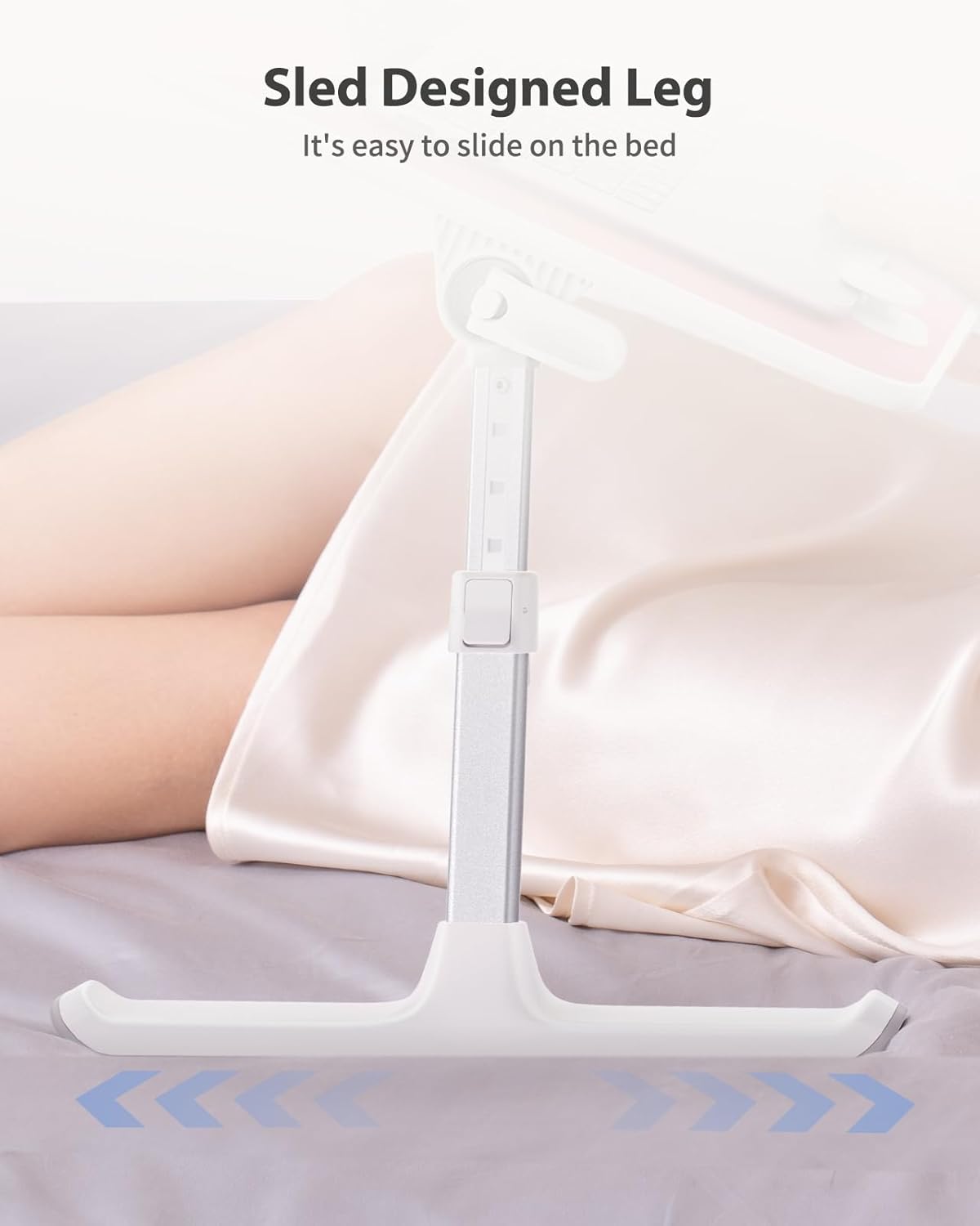 Adjustable Laptop Desk for Bed - Foldable Lap Tray for Eating & Writing, Black