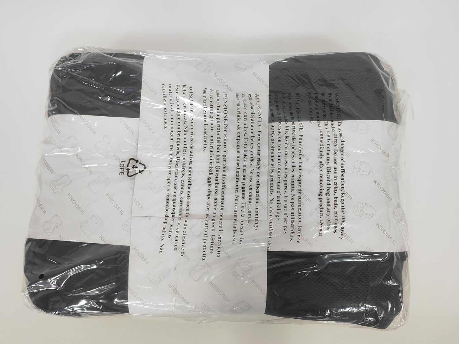 Large KROSER Laptop Backpack for 17.3" Laptops - USB Charging, Water-Repellent Travel Bag for Business & College - Charcoal Black